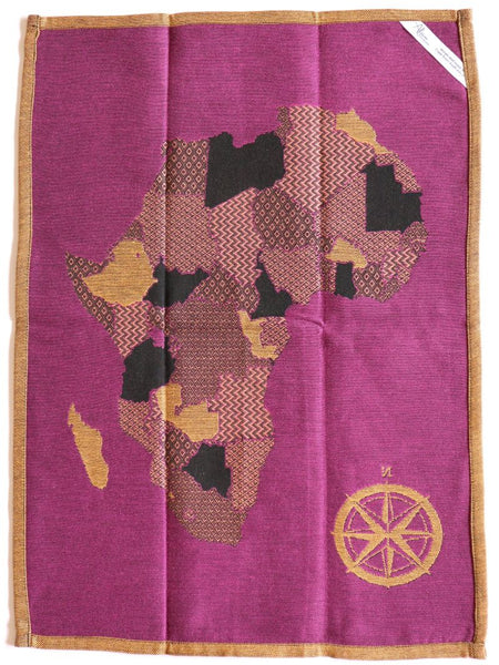 African Jacquard アフリカ地図　Orange