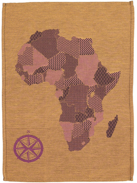 African Jacquard アフリカ地図　Orange