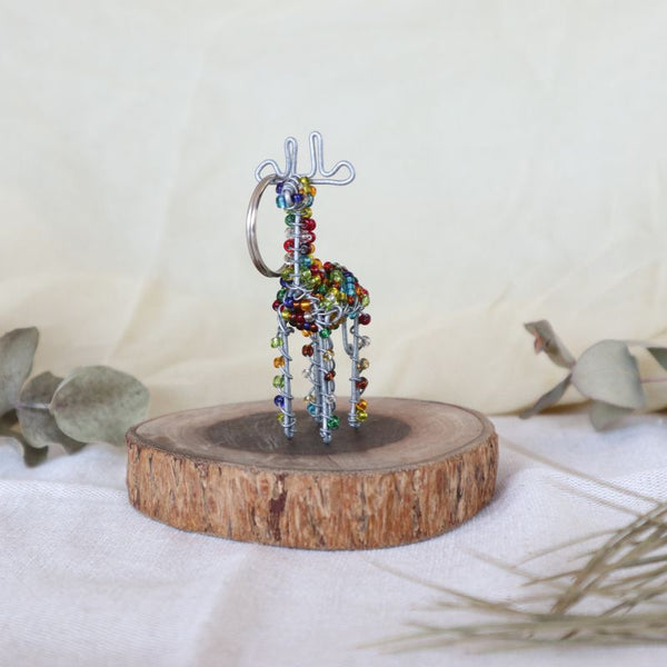 アニマルキーホルダー　キリン(colourful)