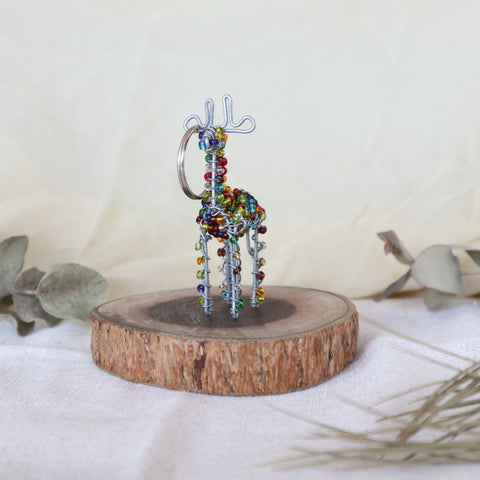 アニマルキーホルダー　キリン(colourful)