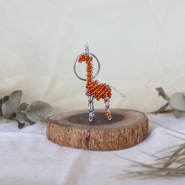 アニマルキーホルダー　キリン(orange)