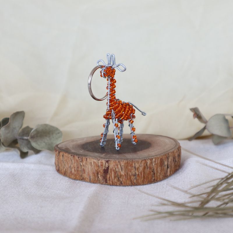 アニマルキーホルダー　キリン(orange)