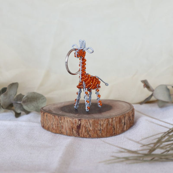 アニマルキーホルダー　キリン(orange)