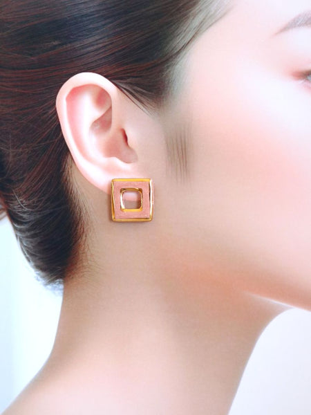 Nina Bosch 南アフリカ陶器  Savannahピアス(Pink)