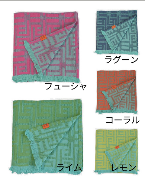 African Jacquard Kuba Summerタオル (Sサイズ)
